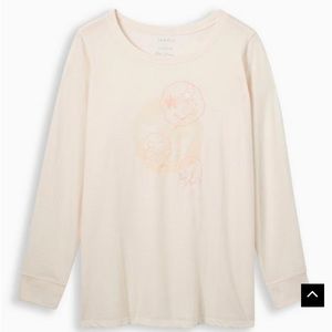 NWT Torrid Smiley Jersey long sleeve tee